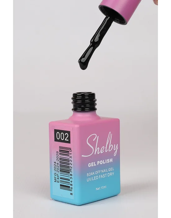 SHELBY 10 ML. 002 SÜPER SİYAH KALICI OJE