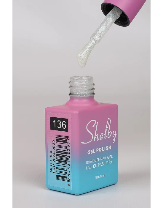 SHELBY 10 ML. 136 İNCİ TOZU KROM KALICI OJE