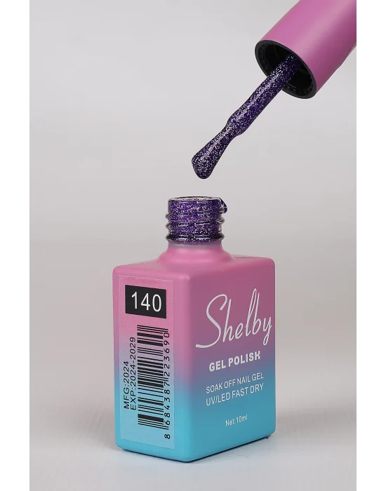 SHELBY 10 ML. 140 RENKLİ IŞILTILI KALICI OJE