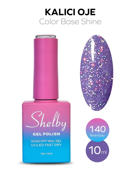 SHELBY 10 ML. 140 RENKLİ IŞILTILI KALICI OJE