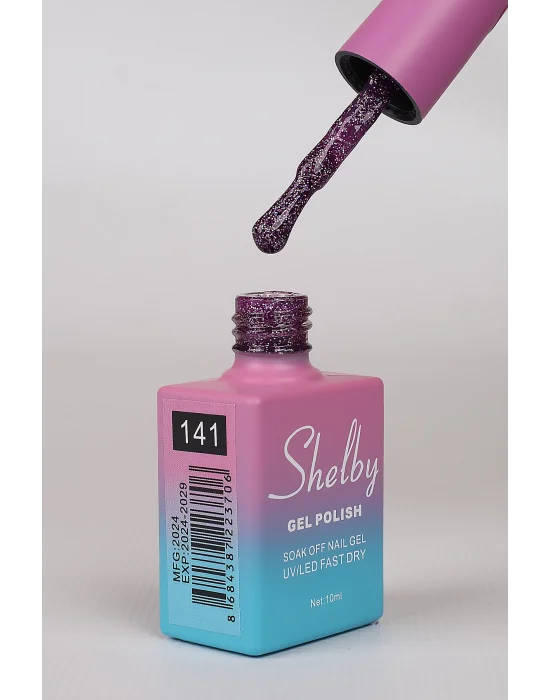 SHELBY 10 ML. 141 RENKLİ IŞILTILI KALICI OJE