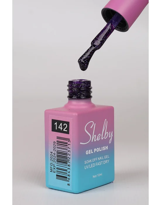 SHELBY 10 ML. 142 RENKLİ IŞILTILI KALICI OJE