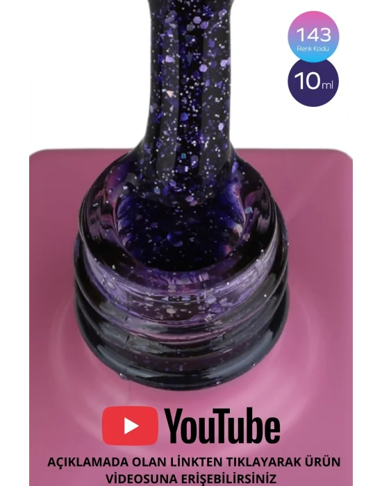 SHELBY 10 ML. 143 RENKLİ IŞILTILI KALICI OJE