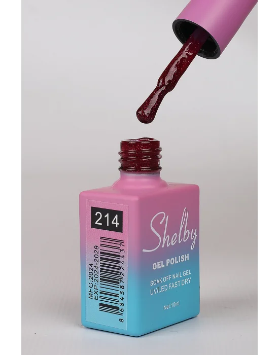 SHELBY 10 ML. 214 IŞILTILI RENKLİ KALICI OJE