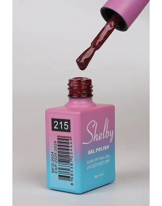 SHELBY 10 ML. 215 IŞILTILI RENKLİ KALICI OJE