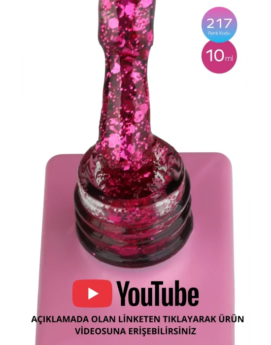 SHELBY 10 ML. 217 IŞILTILI RENKLİ KALICI OJE