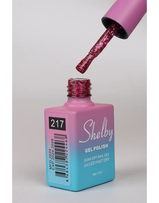 SHELBY 10 ML. 217 IŞILTILI RENKLİ KALICI OJE