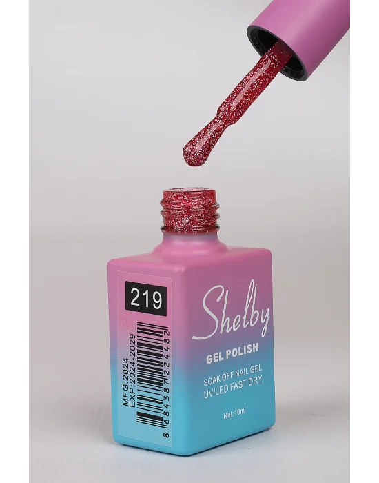 SHELBY 10 ML. 219 IŞILTILI RENKLİ KALICI OJE