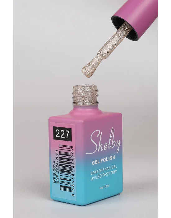 SHELBY 10 ML. 227 IŞILTILI RENKLİ KALICI OJE