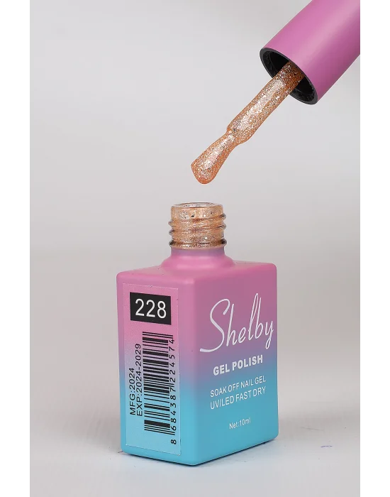 SHELBY 10 ML. 228 IŞILTILI RENKLİ KALICI OJE