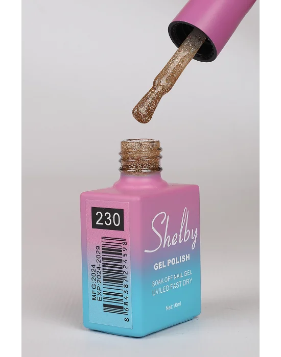 SHELBY 10 ML. 230 IŞILTILI RENKLİ KALICI OJE