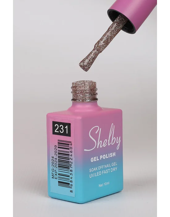 SHELBY 10 ML. 231 IŞILTILI RENKLİ KALICI OJE