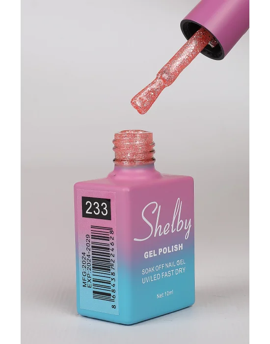 SHELBY 10 ML. 233 IŞILTILI RENKLİ KALICI OJE