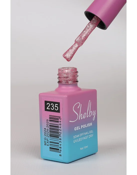 SHELBY 10 ML. 235 IŞILTILI RENKLİ KALICI OJE