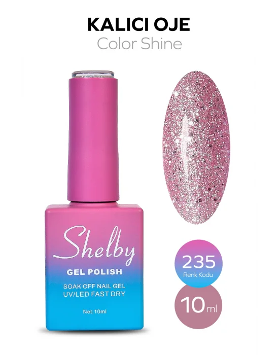 SHELBY 10 ML. 235 IŞILTILI RENKLİ KALICI OJE