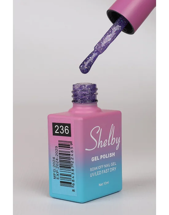 SHELBY 10 ML. 236 IŞILTILI RENKLİ KALICI OJE