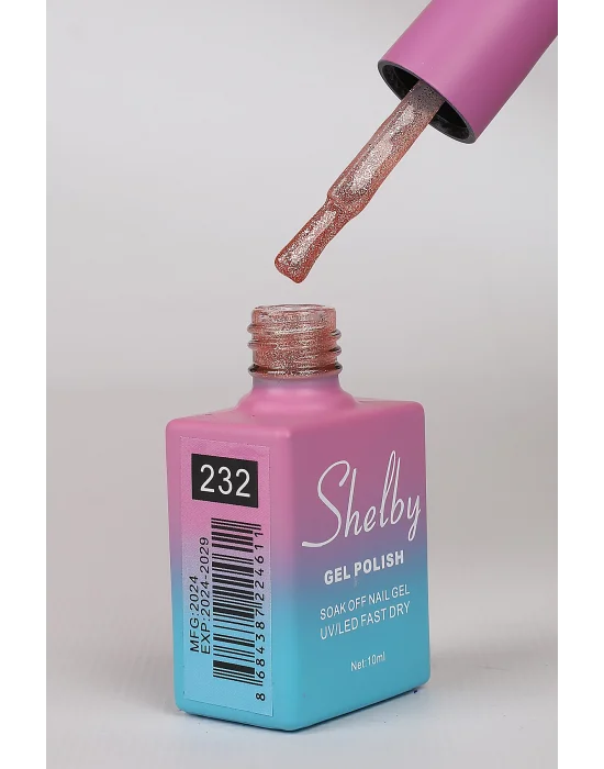 SHELBY 10 ML.232 IŞILTILI RENKLİ KALICI OJE
