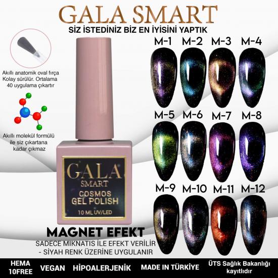 Gala Smart Cosmos Magnet Efekt Kedi Gözü Kalıcı Oje NO:04