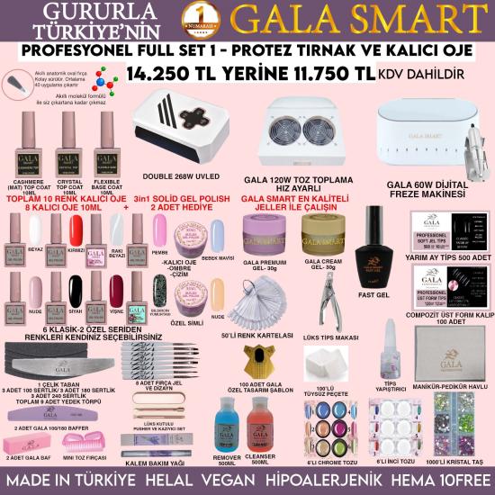 Kalıcı Oje Protez Tırnak Profesyonel Full Set 1