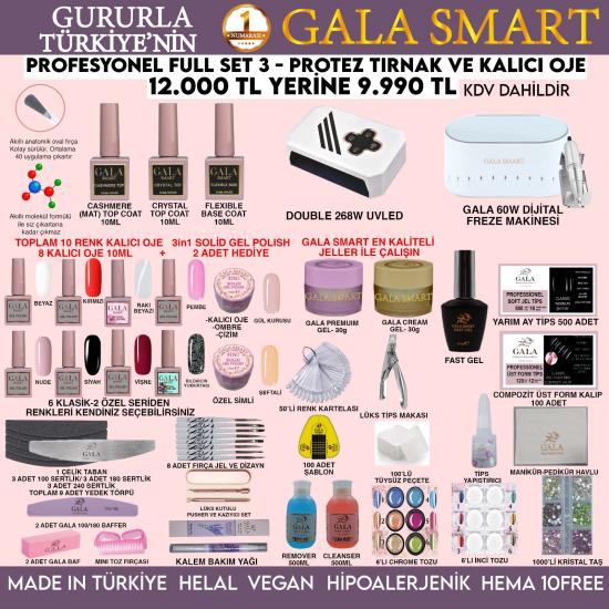 Kalıcı Oje Protez Tırnak Profesyonel Full Set 3