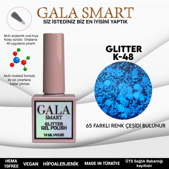 Gala Glitter Kalıcı Oje NO:48