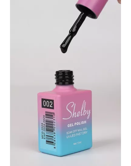 SHELBY 10 ML. 002 SÜPER SİYAH KALICI OJE