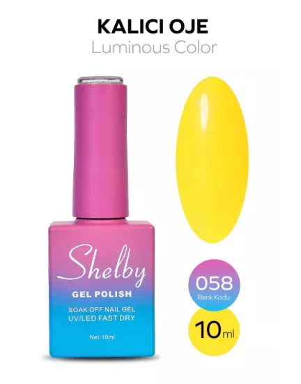 SHELBY 10 ML. 058 LUMINOUS PARLAK KALICI OJE