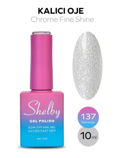 SHELBY 10 ML. 137 İNCİ TOZU KROM KALICI OJE