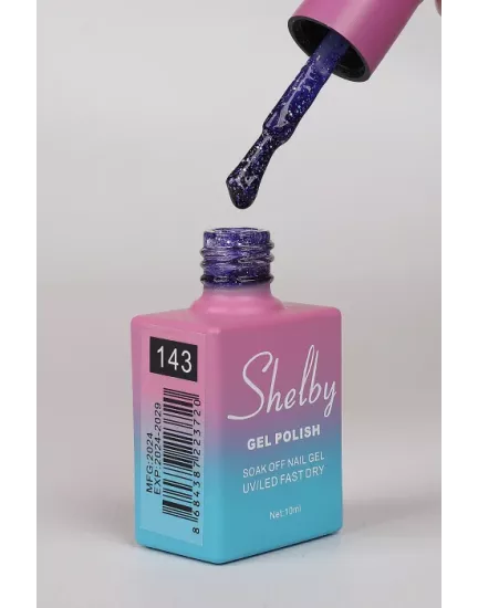 SHELBY 10 ML. 143 RENKLİ IŞILTILI KALICI OJE
