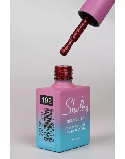 SHELBY 10 ML. 192 IŞILTILI KIRMIZI KALICI OJE