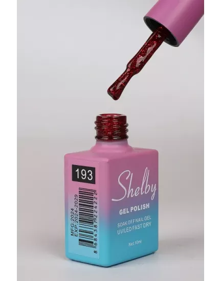 SHELBY 10 ML. 193 IŞILTILI KIRMIZI KALICI OJE