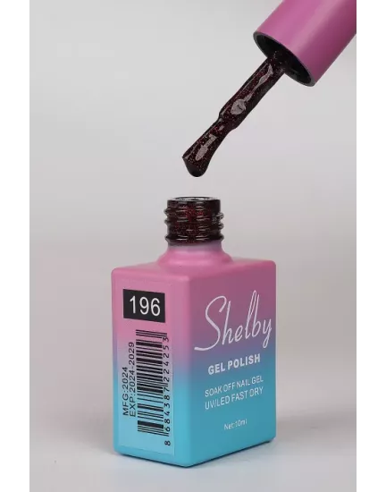 SHELBY 10 ML. 196 IŞILTILI KIRMIZI KALICI OJE