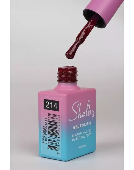 SHELBY 10 ML. 214 IŞILTILI RENKLİ KALICI OJE