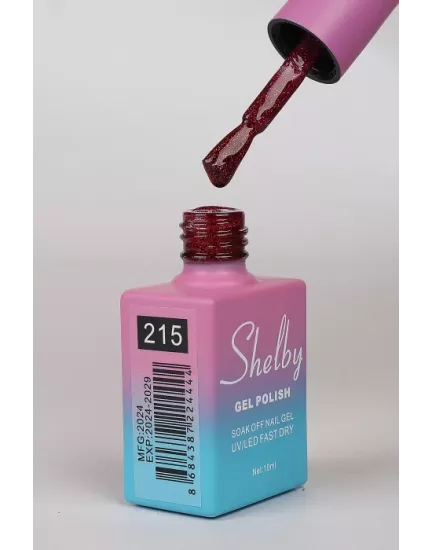 SHELBY 10 ML. 215 IŞILTILI RENKLİ KALICI OJE