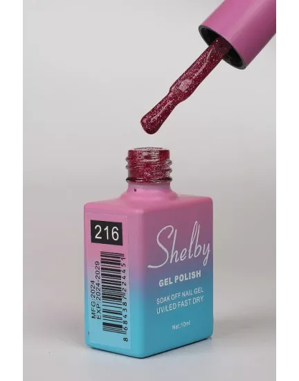 SHELBY 10 ML. 216 IŞILTILI RENKLİ KALICI OJE