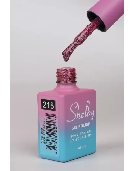 SHELBY 10 ML. 218 IŞILTILI RENKLİ KALICI OJE