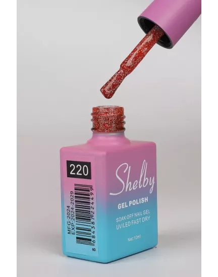 SHELBY 10 ML. 220 IŞILTILI RENKLİ KALICI OJE