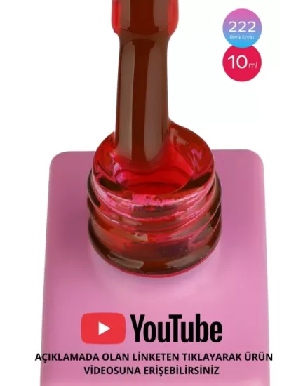 SHELBY 10 ML. 222 CANDY (Şeffaf) KALICI OJE