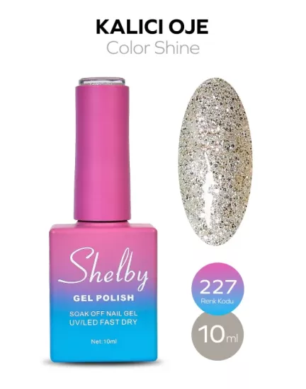 SHELBY 10 ML. 227 IŞILTILI RENKLİ KALICI OJE