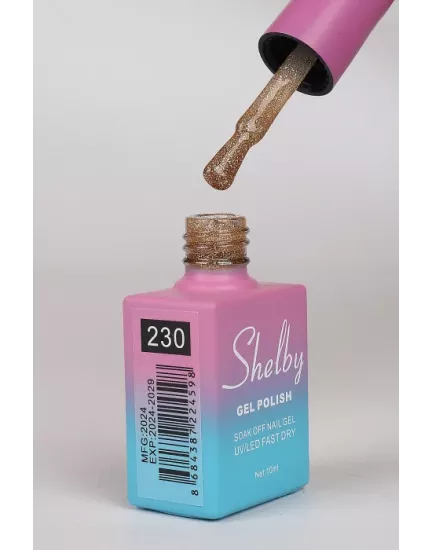 SHELBY 10 ML. 230 IŞILTILI RENKLİ KALICI OJE