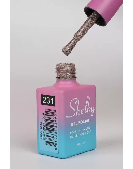 SHELBY 10 ML. 231 IŞILTILI RENKLİ KALICI OJE
