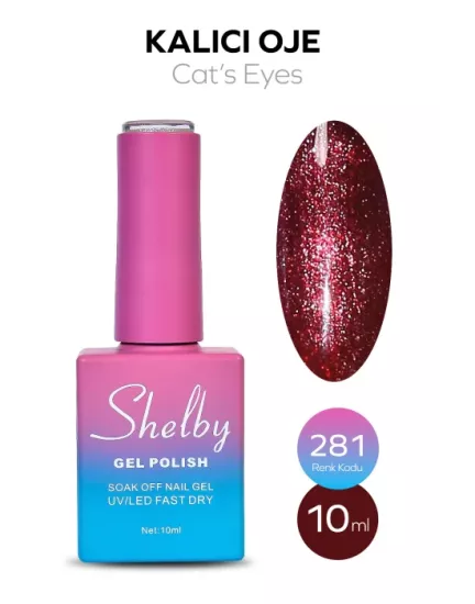 SHELBY 10 ML. 281 KEDİ GÖZÜ KALICI OJE