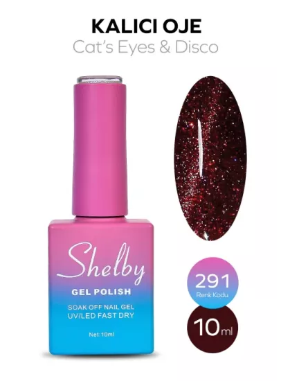 SHELBY 10 ML. 291 DİSCO & KEDİ GÖZÜ KALICI OJE