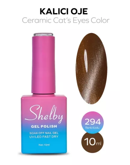 SHELBY 10 ML. 294 SERAMİK KEDİ GÖZÜ KALICI OJE