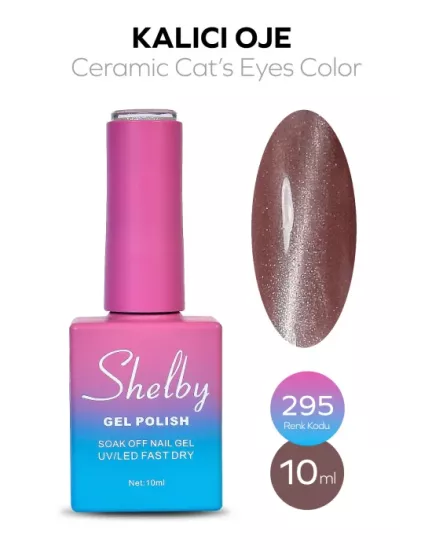 SHELBY 10 ML. 295 SERAMİK KEDİ GÖZÜ KALICI OJE