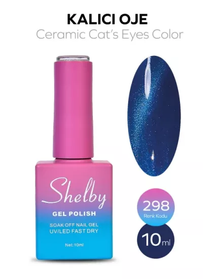 SHELBY 10 ML. 298 SERAMİK KEDİ GÖZÜ KALICI OJE