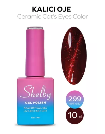 SHELBY 10 ML. 299 SERAMİK KEDİ GÖZÜ KALICI OJE