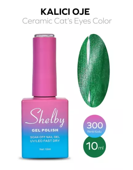 SHELBY 10 ML. 300 SERAMİK KEDİ GÖZÜ KALICI OJE