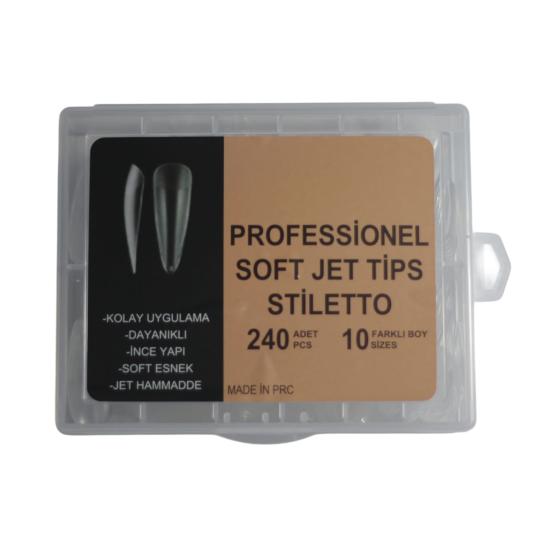 SOFT JEL TİPS 240LI STİLETTO HAZIR TÖRPÜLENMİŞ