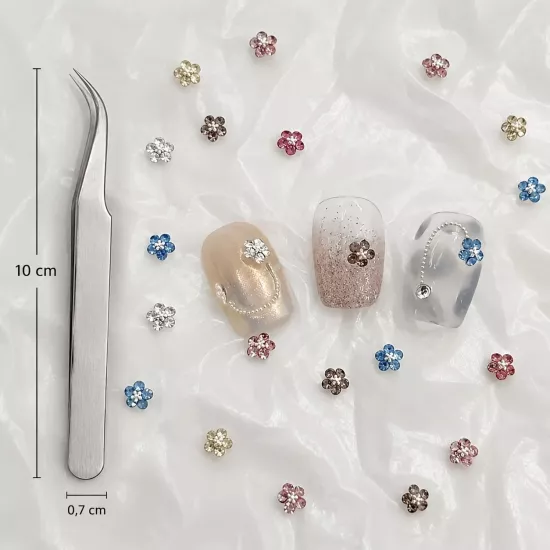 MİNİ ÇİÇEK CHARM METAL TIRNAK SÜS